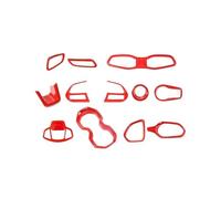 12/31 Pezzi ABS Adesivi Per Interni Auto Decorazione Copertura Trim Accessori Per Jeep Per Renegade 2016 2017 2018 Car Styling Accessori Interni Auto(12 pcs Red)