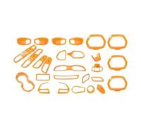 12/31 Pezzi ABS Adesivi Per Interni Auto Decorazione Copertura Trim Accessori Per Jeep Per Renegade 2016 2017 2018 Car Styling Accessori Interni Auto(31 pcs Orange)