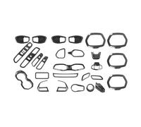 12/31 Pezzi ABS Adesivi Per Interni Auto Decorazione Copertura Trim Accessori Per Jeep Per Renegade 2016 2017 2018 Car Styling Accessori Interni Auto(31 pcs Carbon Fiber)