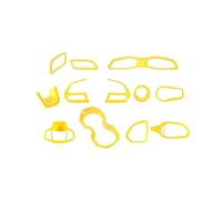 12/31 Pezzi ABS Adesivi Per Interni Auto Decorazione Copertura Trim Accessori Per Jeep Per Renegade 2016 2017 2018 Car Styling Accessori Interni Auto(12 pcs Yellow)