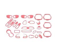 12/31 Pezzi ABS Adesivi Per Interni Auto Decorazione Copertura Trim Accessori Per Jeep Per Renegade 2016 2017 2018 Car Styling Accessori Interni Auto(31 pcs Pink)