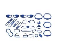 12/31 Pezzi ABS Adesivi Per Interni Auto Decorazione Copertura Trim Accessori Per Jeep Per Renegade 2016 2017 2018 Car Styling Accessori Interni Auto(31 pcs Blue)