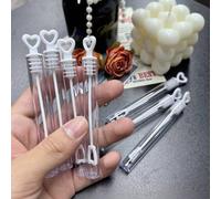 12/48 pezzi Mini tubi soffiabollicine manuali, macchina per bolle manuale, bacchette per bolle bianche e dorate, strumenti per creare atmosfera per matrimoni e feste (liquido per bolle non incluso) Bi