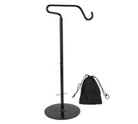 12.4in Camping Lamp Pole, Aluminum Lantern Stand, with Hook Outdoor Lamp Post Hanging Light Holder Stick for Picnic, Hiking, Fishing, Backpacking, Garden BBQ