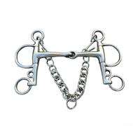 12 5 cm Morso per cavallo in acciaio inox per equitazione e allenamento con liscio per prevenire lesioni alla bocca e migliorare l'interazione del cavaliere