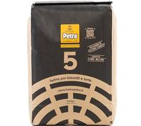 12,5 Kg Petra 5 Farina di grano tenero Tipo “1” - Macinata a Pietra con Processo Augmented Stone Milling - Ideale per Dolci, Piadine, Pane e Frolle - Alta Capacità di Assorbimento