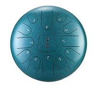 12.5 Pollici 13 Notes C Key Tongue Drum Drum, Per La Mente Del Concerto Meditazione Yoga Di Guarigione, Con Borsa Di Trasporto, Bacchette, Libro Tutorial, Adesivi Nota, Picking Dito (Color : Green)