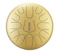 12.5 Pollici 13 Notes C Key Tongue Drum Drum, Per La Mente Del Concerto Meditazione Yoga Di Guarigione, Con Borsa Di Trasporto, Bacchette, Libro Tutorial, Adesivi Nota, Picking Dito (Color : Gold)