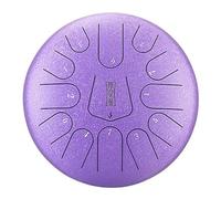 12.5 Pollici 13 Notes C Key Tongue Drum Drum, Per La Mente Del Concerto Meditazione Yoga Di Guarigione, Con Borsa Di Trasporto, Bacchette, Libro Tutorial, Adesivi Nota, Picking Dito (Color : Purple)