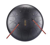 12.5 pollici 13 Notes Chiavi Chiavi Tongue Drum, Mano o Bacchetti Play, Profession Handpan Steel Drums percussioni, adatto per stile libero, yoga, zen (Color : Silver)