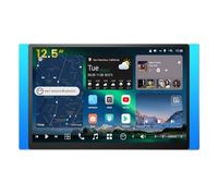[12.5" QLED con LED laterali] Autoradio 2 DIN Android, Agente AI & Visione AI, Protezione Parcheggio, Avviso Golden Hour, Guida al Rifornimento, 8G+128G, 4G LTE, Audio 7.1.2 CH, Ingresso HDMI,X10G225E