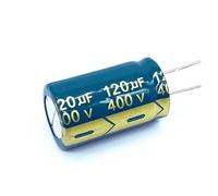 12~50 pz/lotto 400V 120UF ad alta frequenza a bassa impedenza 400V120UF condensatore elettrolitico in alluminio dimensioni 18 * 30 20%(100pcs)