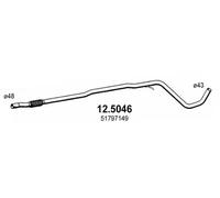 12.5046 ASSO TUBO MARMITTA CENTRALE PER FIAT PANDA (169) 500 (312) E FORD KA