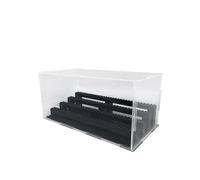 (12.5X27.5X14cm,Display box black)The Display Box is Suitable for Building Blocks Minifigures,Model Storage Dust Cover Display Racks 12.5X27.5X14cm
