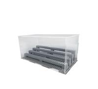 (12.5X27.5X14cm,Display box grey)The Display Box is Suitable for Building Blocks Minifigures,Model Storage Dust Cover Display Racks 12.5X27.5X14cm