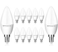 12 / 6 LAMPADINE LED E14 6w=32w LAMPADA FILAMENTO CANDELA OLIVA MINIGLOBO [EEK: A+]