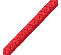 12 * 6mm 10 * 5mm 8 * 4mm Corda di cuoio quadrata piatta Cordino intrecciato for fai da te Bracciale uomo Gioielli Artigianato Accessori 1 metro(Red,12x6mm)