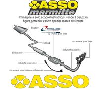 12.7099 ASSO MARMITTA SILENZIATORE POSTERIORE PER FIAT DOBLO 1.9 JTD 2001