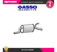 Imasaf Silenziatore posteriore 16.48.07 per Fiat Idea Lancia Ypsilon