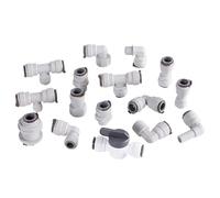 12.7mm 1/2" OD Tube Hose Straight Elbow Tee Y Valve POM Connector Drinking Water Purifies(12.7mm Tube 1 Meter)