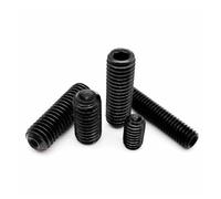 12.9 Vite di fermo a punta esagonale in acciaio DIN916 | Nero M3 2,5-25 mm 50 pezzi for fissaggio(12mm)