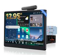 [12.95" QLED con LED laterali] ATOTOZONE X10 Autoradio Android, Display Flottante, Single/Double DIN, DVR Dual-Cam, AI Vision, LiveView da remoto, Audio 7.1.2, RCA 4V, HDMI IN, 8G+128G, 4G LTE