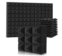 12 acustici in schiuma, fonoisolanti in schiuma, tappetino per riduzione del rumore, per studio musicale, camera da letto, casa, ecc., 5 x 30 x 30 cm