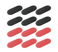 12 adesivi di fissaggio dei capelli, adesivi per capelli rotti, fermagli per acconciature, tagliacapelli, accessori per parrucchieri (nero, rosso)