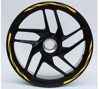 12 Adesivi ruote moto strisce cerchi UNIVERSALI stickers wheel cerchioni D0064