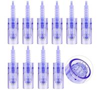 12 Aghi Dermapen Microneedling 10 pezzi Cartucce di Ricambio, Microneedle per Micro Needling Viso e Micra Needling Viso, Compatibili con Derma Pen Elettrico, Confezionate Singolarmente (10pcs/12pin)