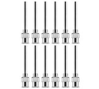 12 aghi erogatori da 38 mm con flusso fluido e struttura in acciaio inox per compiti di precisione, aghi e accessori per l'erogazione di laboratori