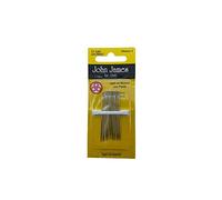 12 Aghi Ricamo Classico Mano Mis. 2 Punta Tre Stelle John James Alti 5 Cm