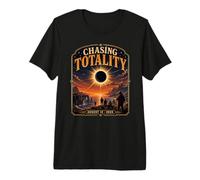 12 Agosto 2026 Totale Eclipse Chasing Totality Spagna Iceland Maglietta Premium