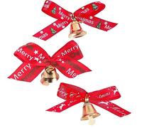 12 alberi di Natale campana ad arco, decorazione nastro di Natale, nastro campana, adatto per alberi di Natale decorativi, porte e finestre, tende da appendere