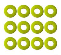 12 ammortizzatori per racchette da tennis, in silicone, antivibrazioni per un migliore comfort e gioco (giallo)
