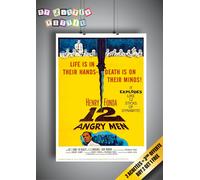12 Angry Men Locandina Originale Del Film Classico Blanc A3 A4