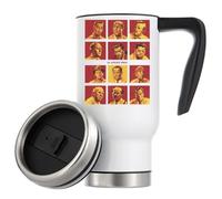 12 Angry Men - Tazza termica da viaggio con isolamento sottovuoto, 480 ml, colore: bianco