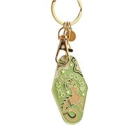 12 Astrology Signs Enamel Charm, Vintage Illustrated Zodiac Keychain, Unique Vintage Keyring, For Giving To Friends And Family (Capricorn)