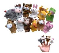 12 bambole a forma di animale, per bambini, piccoli animali, 12 stili, mini personaggi di peluche per compleanno, bambini, battesimo, baby shower