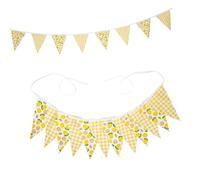 12 bandierine lunghe 3,2 m di stoffa per matrimoni, decorazioni da appendere per compleanni, matrimoni, festival, celebrazioni, festival