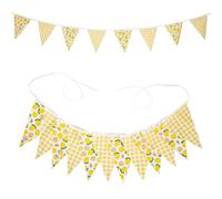 12 bandierine triangolari da appendere per matrimoni, lunghe 3,2 metri, bandiere in tessuto per festival, campeggio, eventi a tema