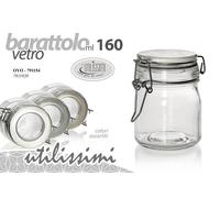 12 BARATTOLI ERMETICO BARATTOLO BARATTOLINO CUCINA AROMI SPEZIE SALE 160 ML