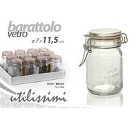 12 BARATTOLI ERMETICO BARATTOLO CONSERVE CUCINA AROMI SPEZIE SALE 11,57CM
