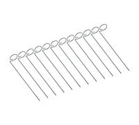 12 bastoncini da giardino in ferro riutilizzabili, supporto per piante, stelo antiruggine, supporto per fiori, per casa, giardino, cortile, fattoria, piante da interno ed esterno