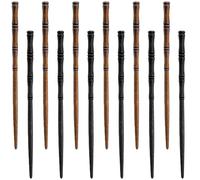 12 bastoncini per capelli in legno antico Han ornamento per acconciature rapide bacchette forcina per panini Updos bastoncini antichi