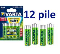 Varta Rechargeable Accu 2600mAh Pile Ricaricabili Stilo AA - Blister 4 Batterie