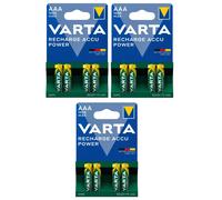 VAR R2U 4X1000 - Batteria NiMh, AAA (micro), 1000 mAh, confezione da 4