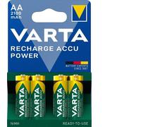BATTERIE RICARICABILI VARTA AA 2PZ STILO 1.2 V 2100mAh IC21 COD. 56706 HR06 NI/MH RECHARG ACCU POWER