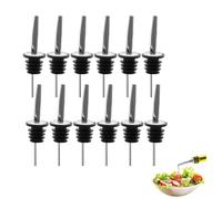 12 beccucci per bottiglie in acciaio inox, beccucci per liquori e bottiglie di olio, per bocca, vino, caffè, sciroppo e olio d'oliva da 16-20 mm