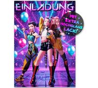 12 biglietti di invito per feste di compleanno per bambini e bambine, i biglietti K-Pop sono l'invito per adolescenti, ragazzi, bambini, compleanno, mostro, cacciatore, invito, karaoke, glitter